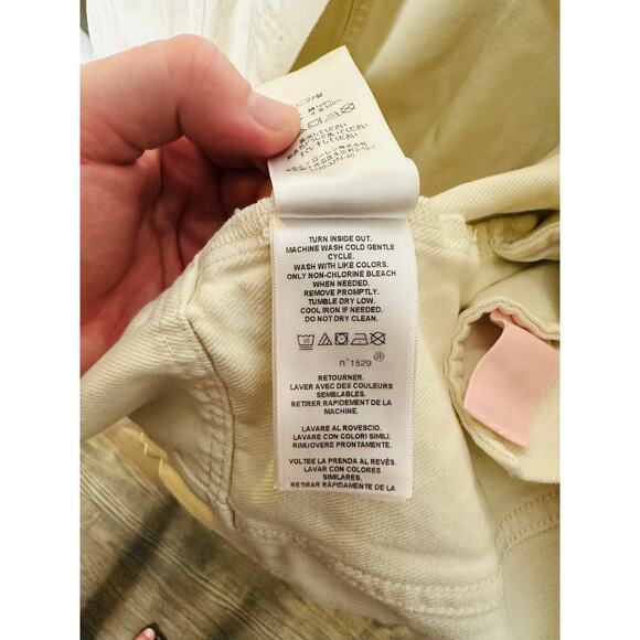 LAUREN RALPH LAUREN Off-White Denim Shirt Dress Front Button Katelin Dress 6 - Picture 12 of 15